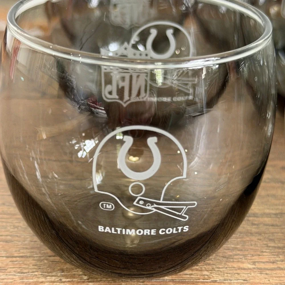 NFL Baltimore Colts Rocks‎ Glasses Smoky Grey